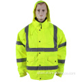 Reflective rain jacket waterproof with hood